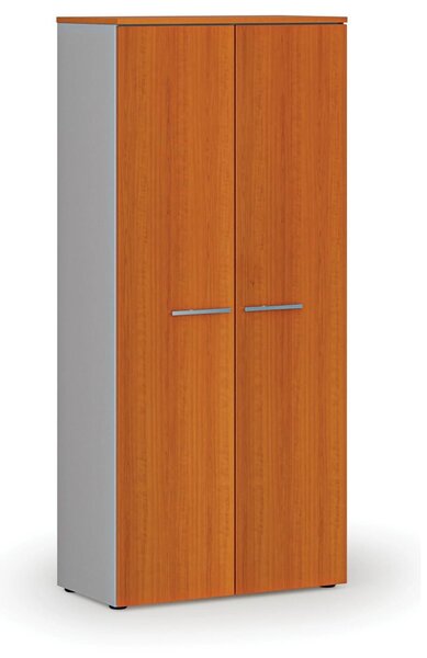 Šatní skříň s výsuvem PRIMO GRAY, 800 x 420 x 1781 mm, šedá/třešeň