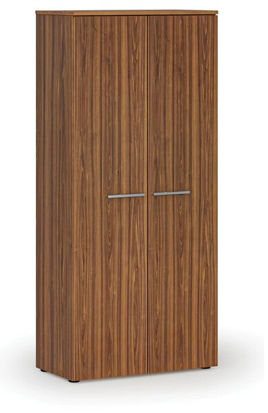 Šatní skříň s výsuvem PRIMO WOOD, 800 x 420 x 1781 mm, ořech