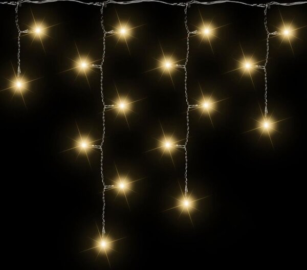 NEXOS Vánoční světelný déšť, 600 LED, 15 m, teplá bílá