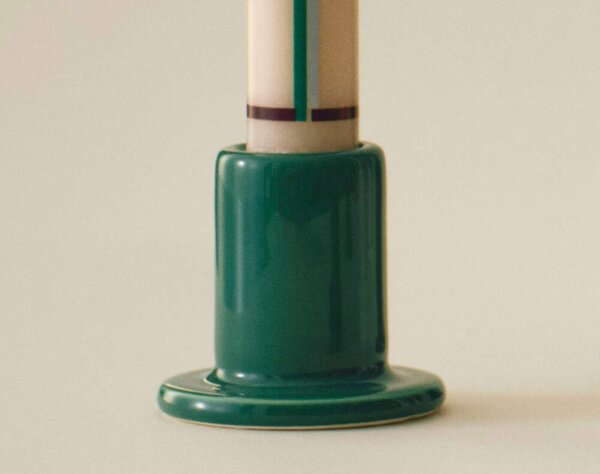 HAY Svícen Tube Small, green