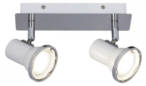 Rabalux 5498 LED přisazené koupelnové bodové svítidlo Steve 2x4,5W | GU10 | 860lm | 4000K | IP44 - bílá