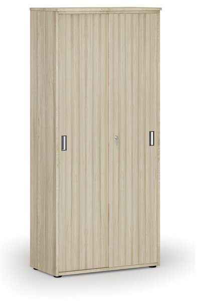Skříň se zasouvacími dveřmi PRIMO WOOD, 800 x 420 x 1781 mm, dub přírodní