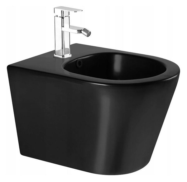 Mexen Rico závěsné wc Rimless a závěsný bidet, černá matná - 35724885 + 30721085