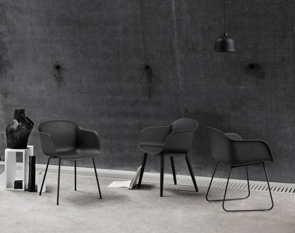 Muuto Závěsná lampa Grain, dark green 12238