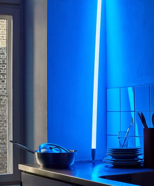 HAY Svítidlo Neon Tube LED, ice blue AB450
