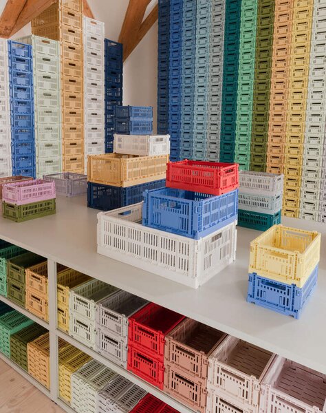 HAY Úložný box Colour Crate Small, powder
