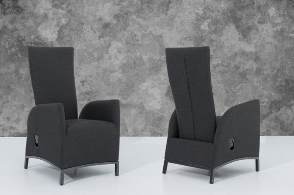 Doppler PARIS LIKA-TEX® polohovací zahradní křeslo antracit