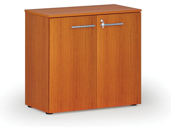 Kancelářská skříň s dveřmi PRIMO WOOD, 800 x 420 x 740 mm, třešeň