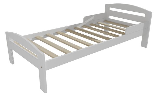 Vomaks Dětská postel M 011 NEW* se zábranou Rozměr: 70 x 160 cm, Povrchová úprava: netransparentní barva bílá