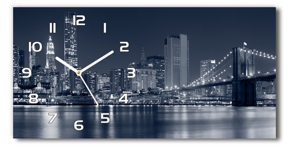 Skleněné hodiny na stěnu Manhattan New York pl_zsp_60x30_f_37762397