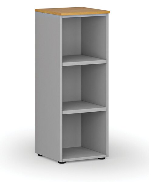 Kancelářský regál PRIMO GRAY, 400 x 420 x 1087 mm, šedá/buk