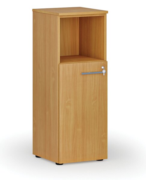 Kombinovaná kancelářská skříň PRIMO WOOD, 400 x 420 x 1087 mm, buk