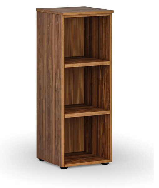 Kancelářský regál PRIMO WOOD, 400 x 420 x 1087 mm, ořech