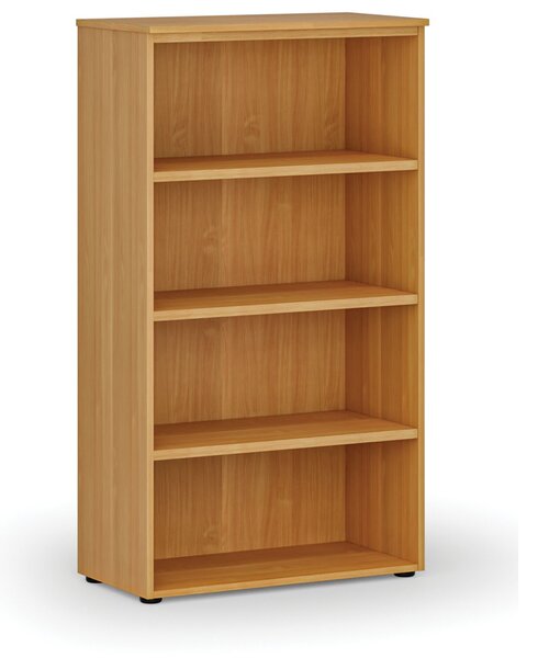 Kancelářský regál PRIMO WOOD, 800 x 420 x 1434 mm, buk