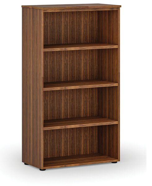 Kancelářský regál PRIMO WOOD, 800 x 420 x 1434 mm, ořech