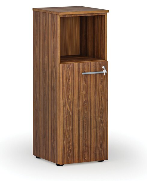 Kombinovaná kancelářská skříň PRIMO WOOD, 400 x 420 x 1087 mm, ořech