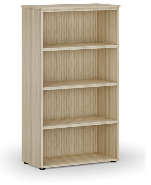 Kancelářský regál PRIMO WOOD, 800 x 420 x 1434 mm, dub přírodní