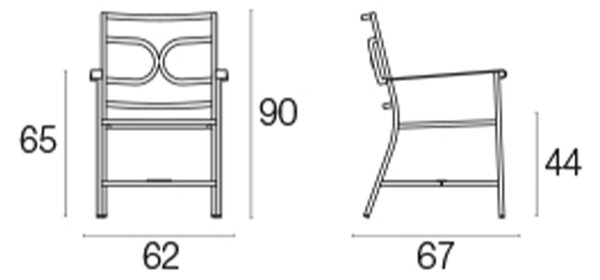 EMU designové zahradní židle Collier Armchair
