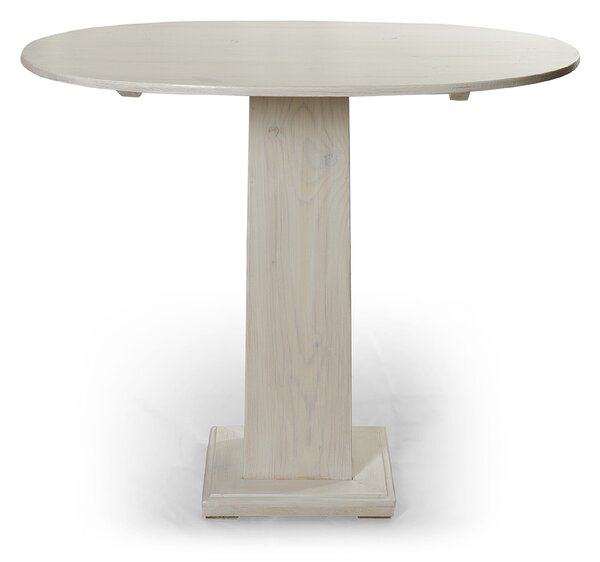 Oválný repasovaný stůl z masivního smrkového dřeva