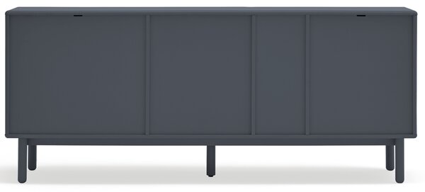Antracitově šedá lakovaná komoda Teulat Corvo 180 x 40 cm