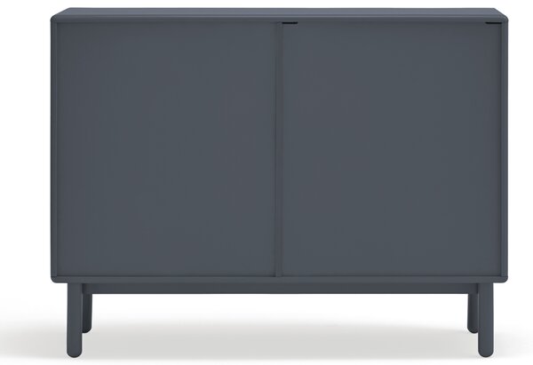 Antracitově šedá lakovaná komoda Teulat Corvo 120 x 40 cm
