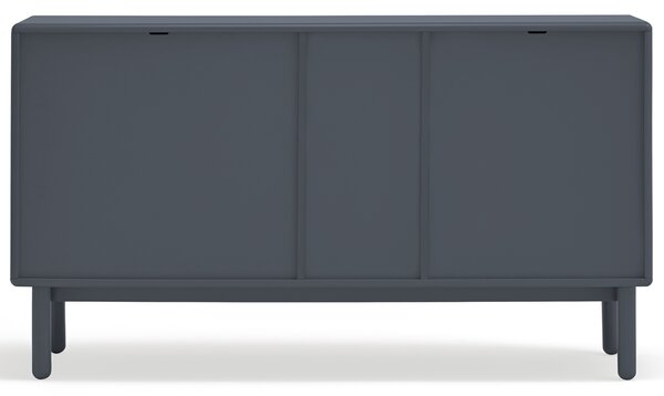 Antracitově šedá lakovaná komoda Teulat Corvo 140 x 40 cm