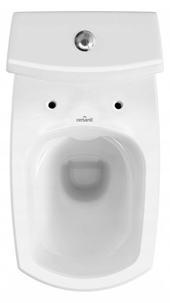 Cersanit CARINA Clean On 482 new - wc kombi 010 3/5 včetně antibakteriálního sedátka z duroplastu, bílá, K31-044