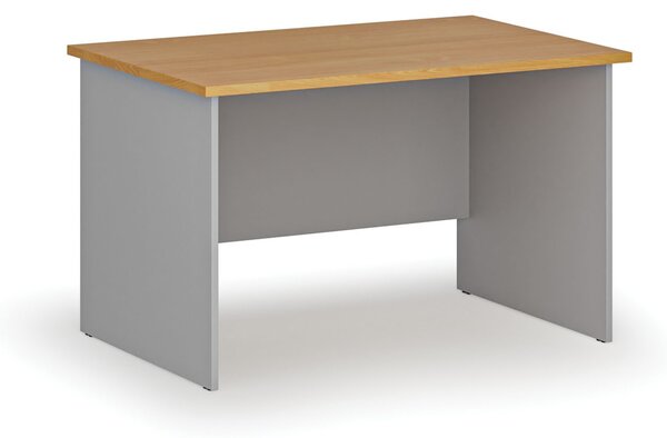 Kancelářský psací stůl PRIMO GRAY, 120x80 cm, šedá/buk