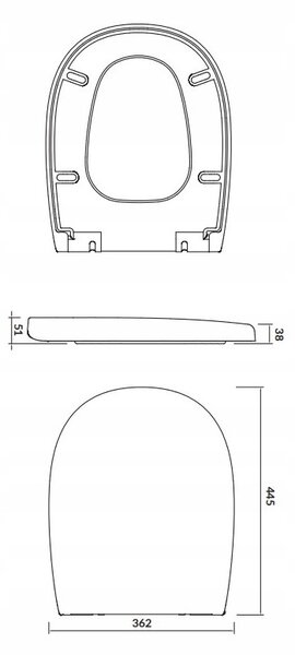 Cersanit Arteco WC sedátko duroplast / antibakteriální, bílá, K667-001