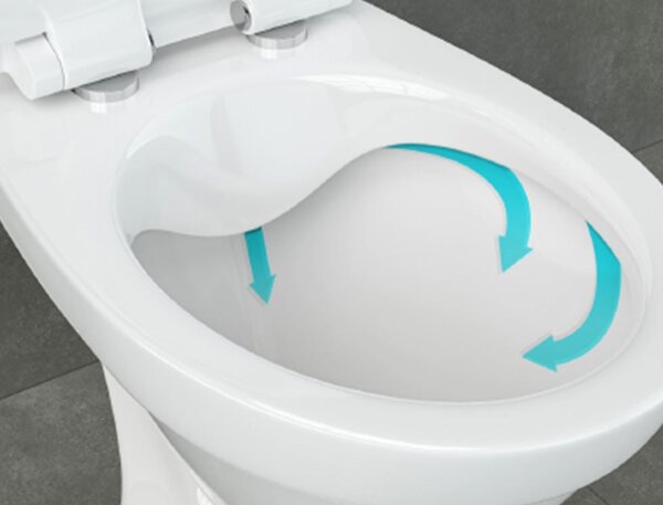 Cersanit Carsania II CleanOn WC kombi + pomalu padající sedátko, zadní odpad, 3/6l, K11-2340