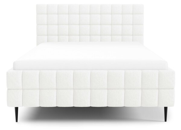 Čalouněná postel 140x200 LAILA LEG s úložným prostorem - bílá