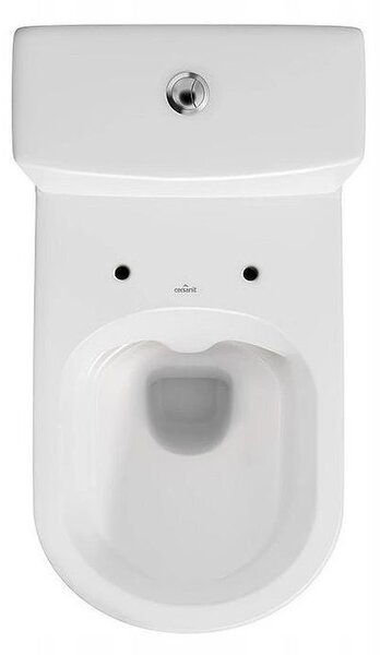 Cersanit CITY - WC kombi + antibakteriální sedátko s funkcí pomalého zavírání, horizontální odpad, přívod vody z boku nádržky, K35-035