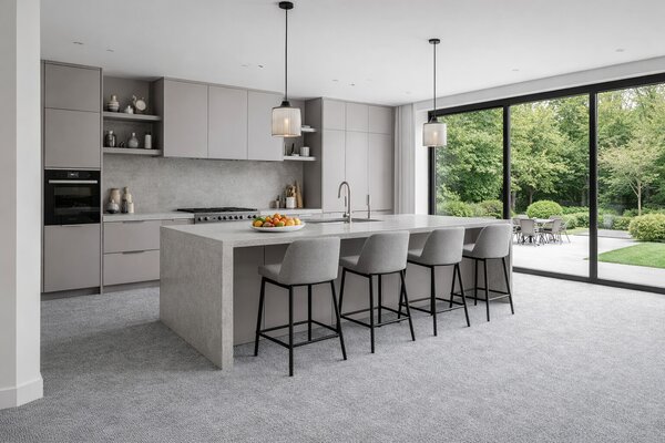 ITC, Metrážový koberec Merit new 6793, na míru, šíře 4m, šedá, ab (mřížka), chodba / předsíň