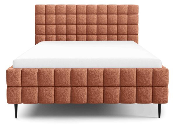 Čalouněná postel 140x200 LAILA LEG s úložným prostorem - korálová