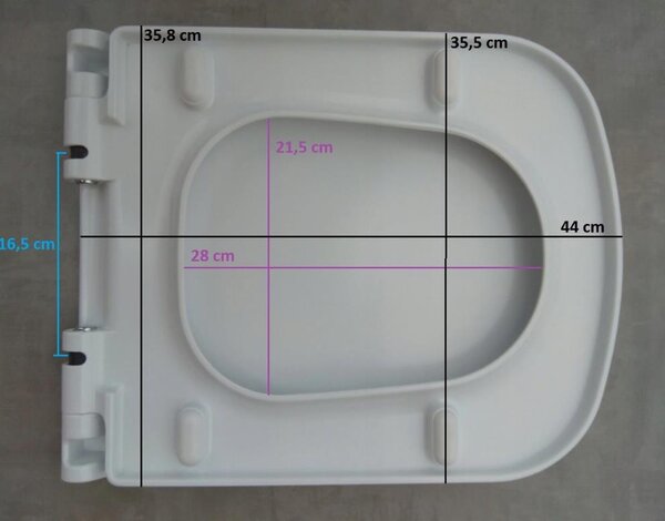 Cersanit COLOUR WC sedátko duroplast / antibakteriální, bílá, K98-0092