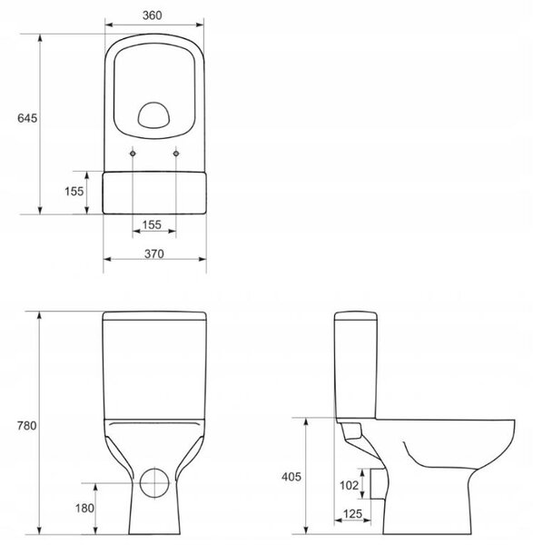 Cersanit COLOUR WC sedátko duroplast / antibakteriální, bílá, K98-0092