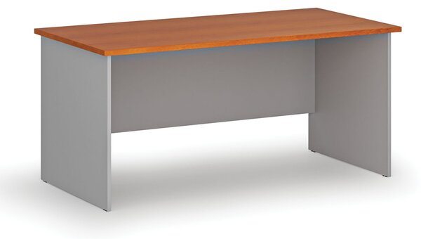 Kancelářský psací stůl PRIMO GRAY, 160x80 cm, šedá/třešeň