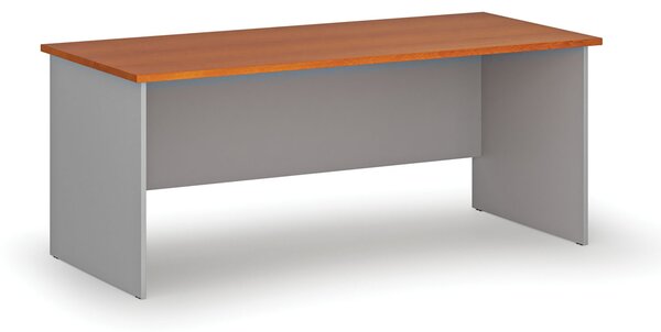 Kancelářský psací stůl PRIMO GRAY, 180x80 cm, šedá/třešeň