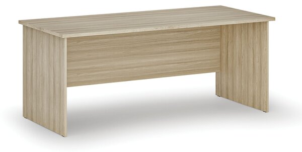 Kancelářský psací stůl PRIMO WOOD, 180x80 cm, dub přírodní