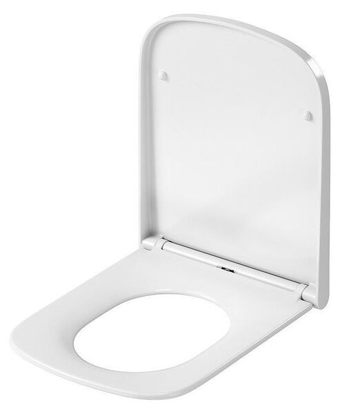 Cersanit Larga square Clean On, závěsná wc mísa 3/5 l + sedátko s pomalým zavíráním z duroplastu, bílá, S701-473