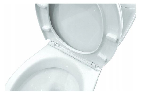 Cersanit Kaskáda, kombi wc se splachováním 3/6l, horizontální odpad + sedátko s polypropylenu, bílá, K100-206