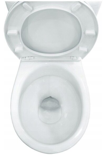 Cersanit Kaskáda, kombi wc se splachováním 3/6l, horizontální odpad + sedátko s polypropylenu, bílá, K100-206
