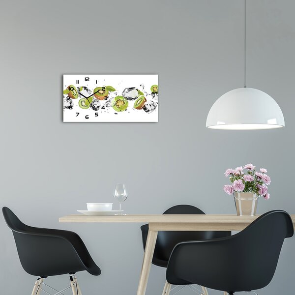 Moderní skleněné hodiny na stěnu Kivi a voda pl_zsp_60x30_f_52519216