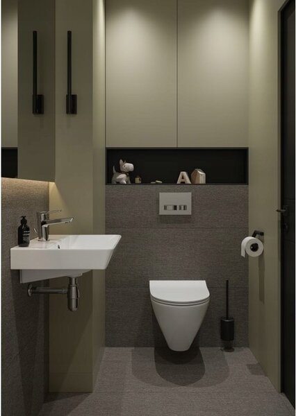 Cersanit Mille Clean On, závěsná wc mísa se sedátkem z duroplastu, bílá, S701-454