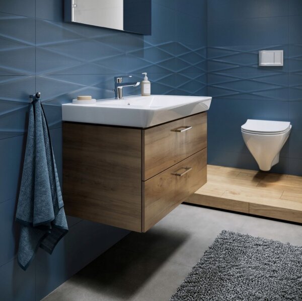 Cersanit Mille - závěsná wc mísa CleanOn se SLIM pomalu padajícím sedátkem z duroplastu, SET B291, bílá, S701-453