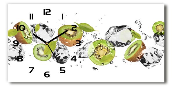 Moderní skleněné hodiny na stěnu Kivi a voda pl_zsp_60x30_f_52519216