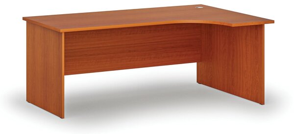 Rohový kancelářský psací stůl PRIMO WOOD, 180x120 cm, pravý, třešeň
