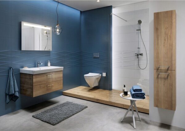 Cersanit Mille - závěsná wc mísa CleanOn se SLIM pomalu padajícím sedátkem z duroplastu, SET B291, bílá, S701-453
