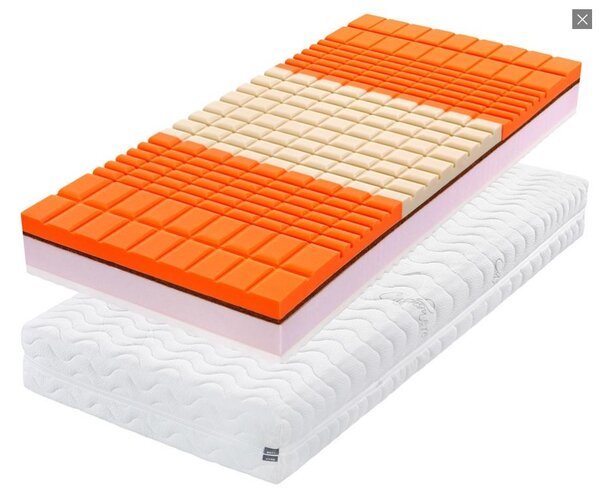 Tvrdá matrace ROMANTIKA KAŠMÍR 1+1 Zdarma, 24cm, 90x200cm, 150kg