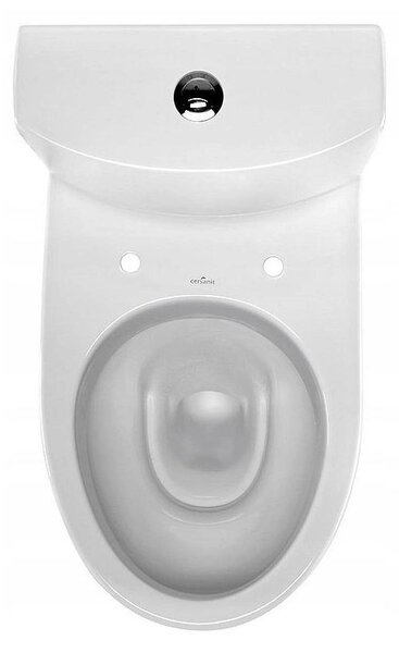 Cersanit PARVA - WC kombi + antibakteriální sedátko s funkcí pomalého zavírání, vertikální odpad, K27-004